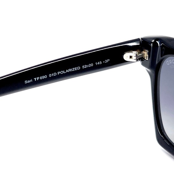 NEW!!! TOM FORD Sari Sunglasses TF690 01D Polarized Authentic main image 4